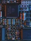 blue circuit board